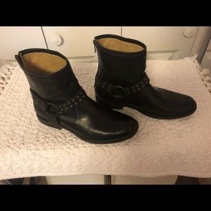 Black Frye Moto booties EUC, worn once